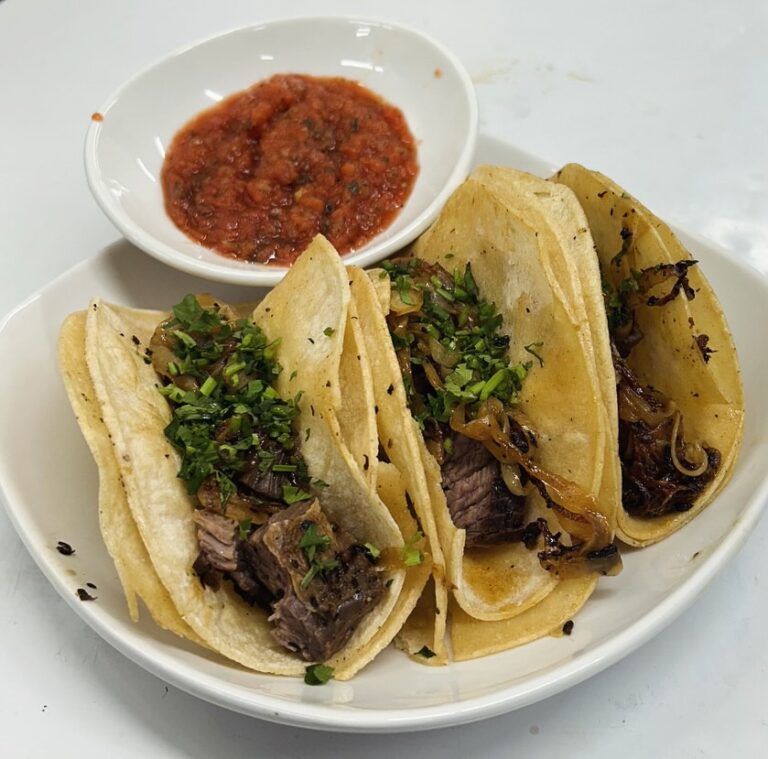 Carne-Asada-with-Skirt-and-Flank-Steak-from-O’Brien-Farms-and-marinated-onions-on-corn-tortillas-Brewery-and-the-Beast-Deep-Creek-Lake