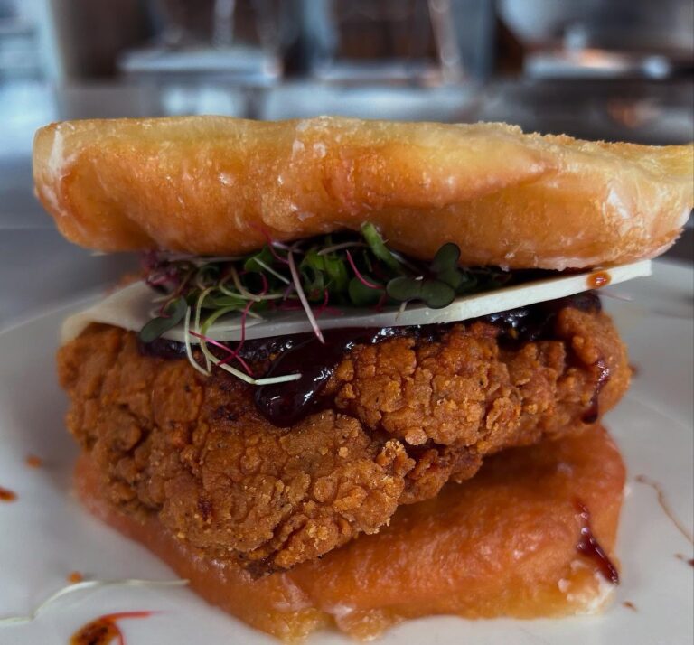 Fried-Chicken-Donut-Sandwich-Brewery-and-the-Beast-Deep-Creek-Lake